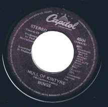 Paul McCartney &amp; Wings Mull Of Kintyre 45 rpm Girls School Canadian Press - £3.94 GBP