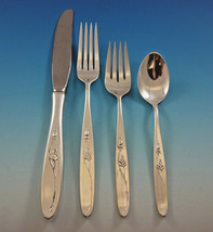 Rose Solitaire by Towle Sterling Silver Flatware Set for 6 Service 27 pieces - £1,305.74 GBP