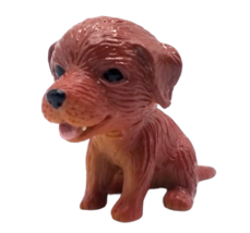 Vintage Barbie Accessory Brown Puppy Dog Pet Small Mini Head Turns Mouth Open - £5.64 GBP