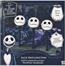 Nightmare Before Christmas Jack Skellington LED Candleflicker Pathway Ma... - £47.84 GBP