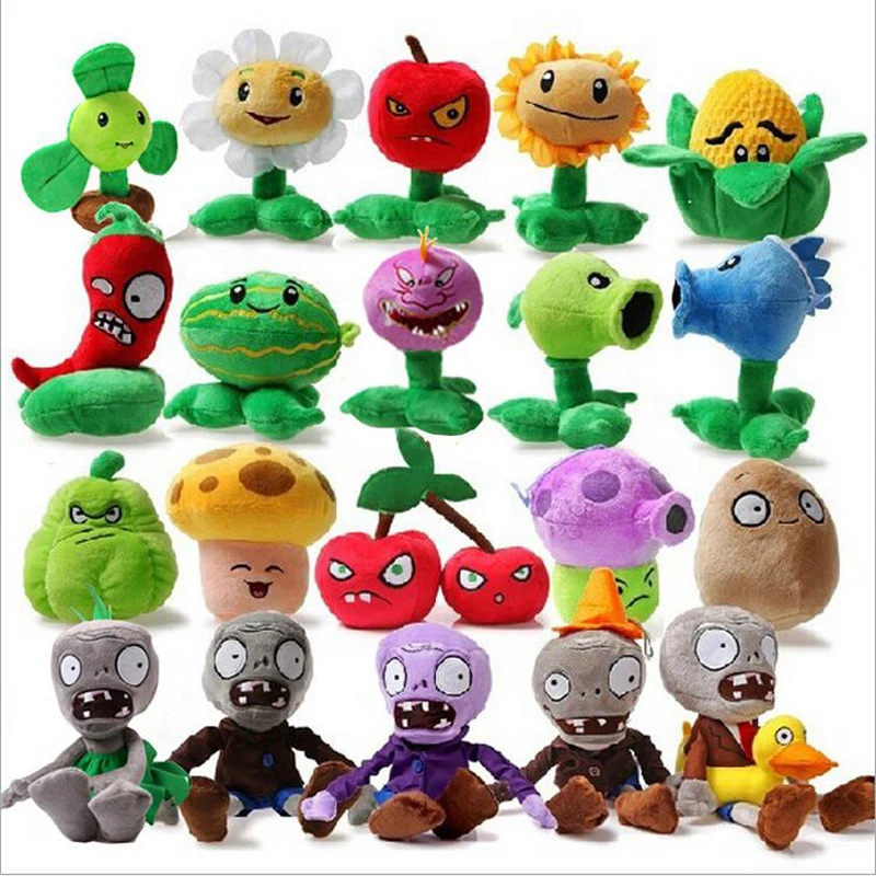 20pcs/lot Plants vs Zombies Plush Toys PVZ Zombies Plush Toy Soft Stuffed Toys - £86.66 GBP