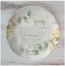 Eucalyptus Personalised The Giving Plate Single - $45.98