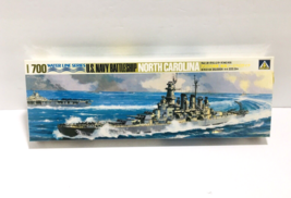 1/700 Aoshima US Navy BB-55 US North Carolina Battleship -NEW SEALED VTG. 90&#39;s - £22.37 GBP
