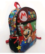 Nintendo Super Mario Bros 16&quot; Large Backpack for Kids Mario Book Bag for... - €12,89 EUR
