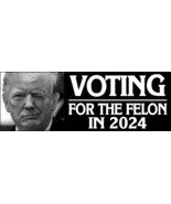 Convicted Felon Sticker - Trump 2024 Voting for the FELON Sticker or Magnet MAGA - $4.94 - $24.74