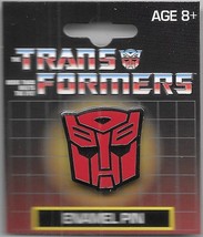 Transformers Autobot Red and Silver Face Logo Thick Enamel Metal Pin NEW... - £7.51 GBP