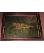 Antique Victorian Chromolithography of A Sleeping Child – By George Stinson - €108,08 EUR