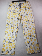 Star + Skye Pajama Pants Womens 1X White Lemon Print Elastic Waist Draws... - $22.98
