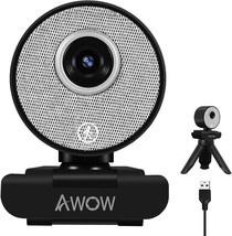 USB Webcam 1080P AI Auto Tracking Webcam Light Correction Auto Zoom HD Camera fo - £41.40 GBP