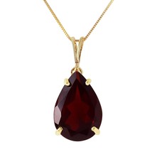 Galaxy Gold GG 14k 22&quot; Yellow Gold Necklace with Natural Garnet - £239.55 GBP