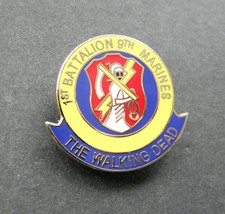 Marines 1ST Battalion 9TH Usmc Walking Dead Marine Corps Lapel Pin Badge 1 Inch - £4.58 GBP