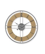 Cizitzen WOOD DIAL Wall Clock Artemis 27&quot; Wall Clock w/ Brushed Steel Case - £98.63 GBP