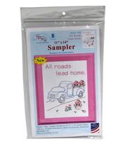 Jack Dempsey Needle Art 11in x 14in All Roads Lead Home Sampler - £4.66 GBP