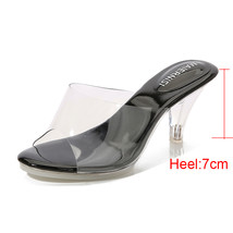 Women high heel sandals stiletto fairy style shoes summer sexy brand transparent - £44.97 GBP