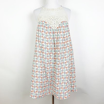 Altard State Tie Back Dress Crochet Lace Paisley Print 100% Cotton Size XS - $169.47 MXN