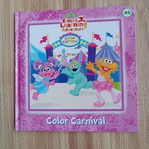 Sesame Street Elmo&#39;s Learning Adventure Book 46 Hardcover Color Carnival VTG - £5.44 GBP