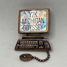 Odyssey Of The Mind Michigan Y2K OM Club Organization Enamel Lapel Hat Pin - £8.96 GBP