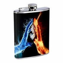 Fire And Ice Em3 Flask 8oz Stainless Steel Hip Drinking Whiskey - £11.64 GBP