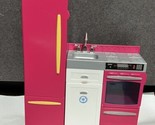 2010 Mattel Barbie Malibu Dream House Replacement Kitchen Oven Fridge Stove - £19.51 GBP