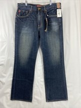 Big Star Jeans Men’s Pioneer 34x32 Blue Boot Cut Denim Thick Stitch NWT - £52.07 GBP