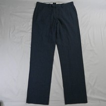 NEW J.CREW 34 x 34 Blue Bedford Slim Fit Narrow Linen Blend Mens Dress Pants - £25.57 GBP