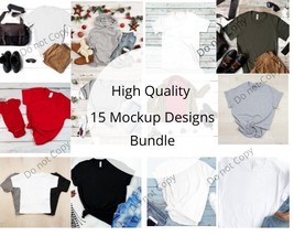 Tshirt mockup bundle for Spring and Summer Season - £1.97 GBP