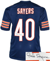 Gale Sayers signed Chicago Navy TB Custom Stitched Pro Style Football Jersey XL- - £180.79 GBP