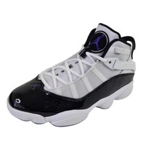 Nike Air Jordan 6 Rings Shoes Basketball White Leather 322992 104 Men Size 8 - £101.69 GBP