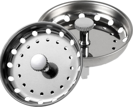 Sink Drain Strainer Sink Stopper Combo Basket Replacement 2 Pcs for Kitc... - £14.63 GBP