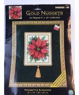 Dimensions Gold Nuggets POINSETTIA ELEGANCE XMAS Cross Stitch Kit - £19.44 GBP