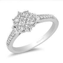 Stakable Disney Ring For 1/2 CTTW Elsa Snowflake Composite Engagement Ring - £39.96 GBP