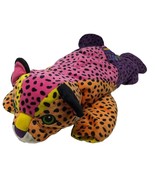 Vintage Lisa Frank Hunter Rainbow Leopard Cheetah Plush Stuffed Animal Toy 21'' - $274.38 CAD