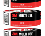 3M Tough Red Rubberized Duct Tape 1.88-in x 55 Yard 3 Pack - £20.53 GBP