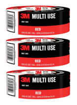 3M Tough Red Rubberized Duct Tape 1.88-in x 55 Yard 3 Pack - £20.71 GBP