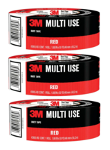 3M Tough Red Rubberized Duct Tape 1.88-in x 55 Yard 3 Pack - £20.53 GBP