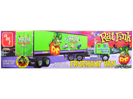 Skill 3 Model Kit Fruehauf FB Beaded Panel Van Trailer &quot;Rat Fink&quot; 1/25 Scale Mod - £70.22 GBP