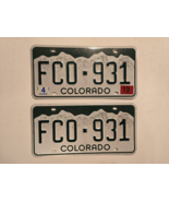 Colorado 2019 Auto License Plate Set #FCO-931 Collector Man Cave Pub Wal... - $46.50 CAD