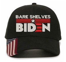 Bare Shelves Biden Hat Line/Star Design Embroidered USA300/800 Adjustable Hat - £19.17 GBP