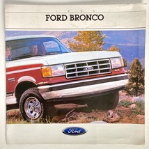 1980s Ford Bronco SUV Truck Brochure Specifications Options Colors Vintage - $12.95