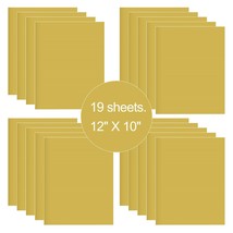 19 Sheets Glod HTV Iron On Heat Transfer Vinyl for T-Shirts Cricut Silho... - $18.25