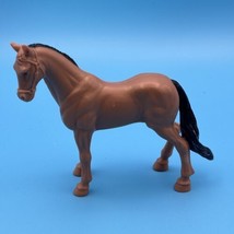Vintage New Ray Brown Horse Figure Figurine Toy 3.25” - $4.70