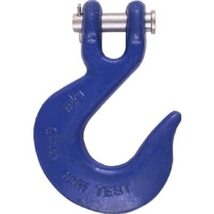 Clevis Slip Hook With Latch, Blue, 3/8-In. - $22.71