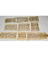 VINTAGE LOT OF 9 FRENCH PYTHON RETICULATUS SKINS - REAL SNAKE SKIN LEATH... - €105,96 EUR