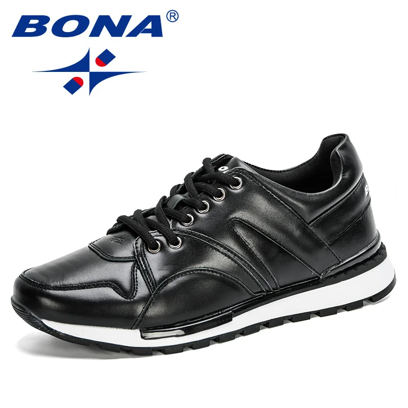 Best Sneakers BONA 2024 New Designers Full Grain Leather Casual Zapatos Men Outd - £78.04 GBP