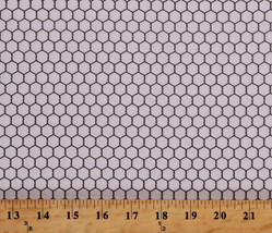 Cotton Chicken Wire Fence Farming Country Cotton Fabric Print BTY D682.48 - £10.34 GBP