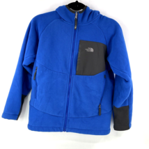 North Face Apex Risor Boy&#39;s Large Softshell Jacket Blue Lightweight Fleece Lined - £11.67 GBP