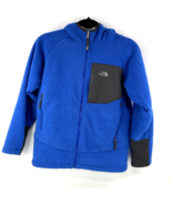 North Face Apex Risor Boy&#39;s Large Softshell Jacket Blue Lightweight Flee... - £11.86 GBP