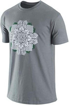Jordan Mens Active T-Shirt Size Large Color Grey White Green - $52.83