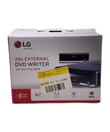 LG GE24NU40 Multi External USB 2.0 24X DVD Writer Rewriter Black w/ Box ... - $34.95