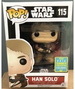 Funko Pop Star Wars Han Solo 115 Summer Convention Exclusive 2016 - $27.00
